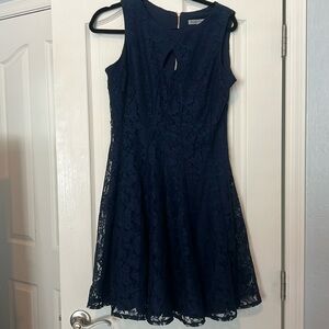 Danny & Nicole fit and flare lace mini dress size 8